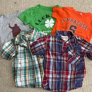 Boys 2T short sleeve and button up lot